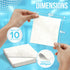 JJ CARE Calcium Alginate Wound Dressing 4x4 (Pack of 10), Sterile Calcium Alginate Dressing, Individually Packed Latex Free Calcium Alginate Gauze Pads, Highly Absorbent Medical Wound Dressing